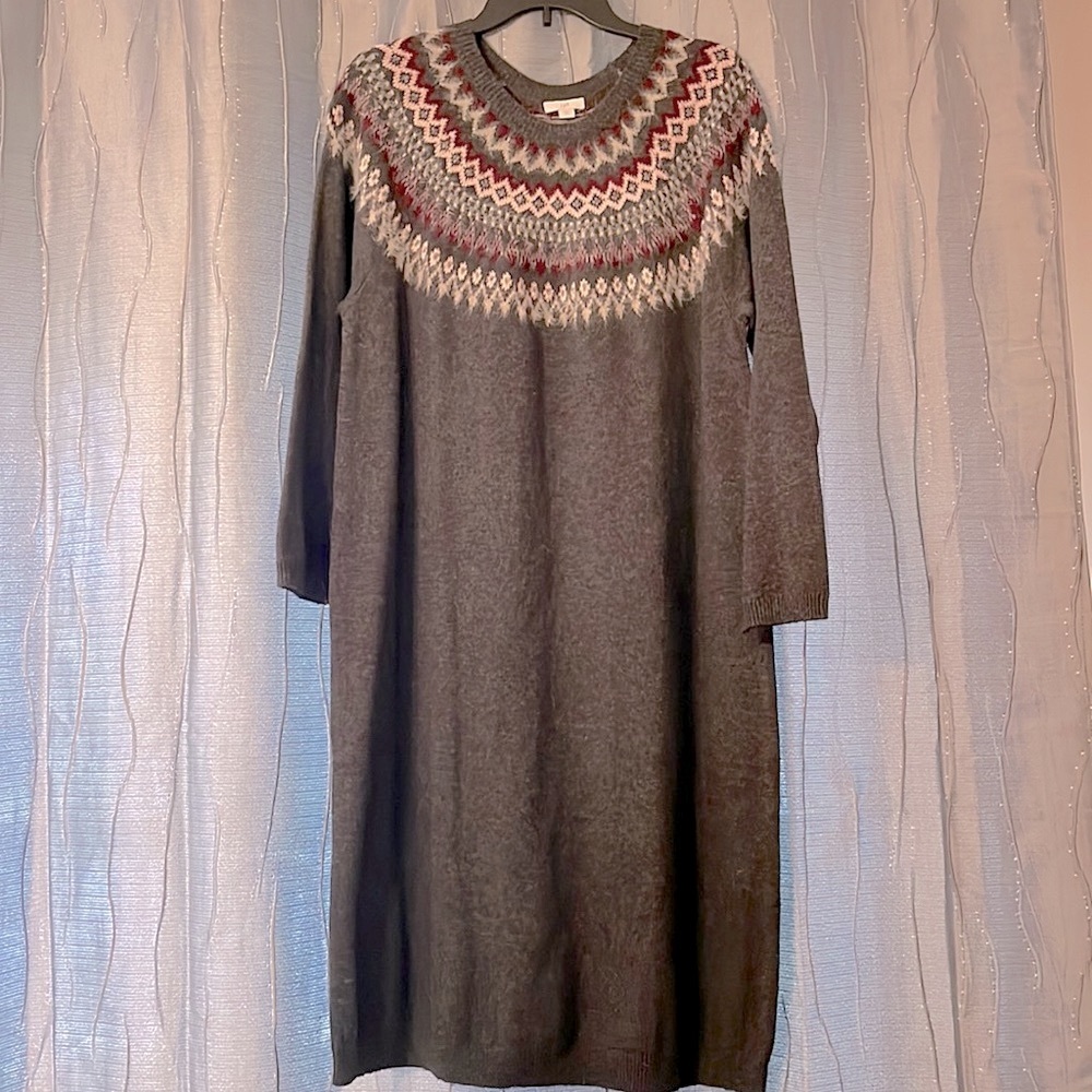 J.Jill Sweater Dress Size: L Petite NWT